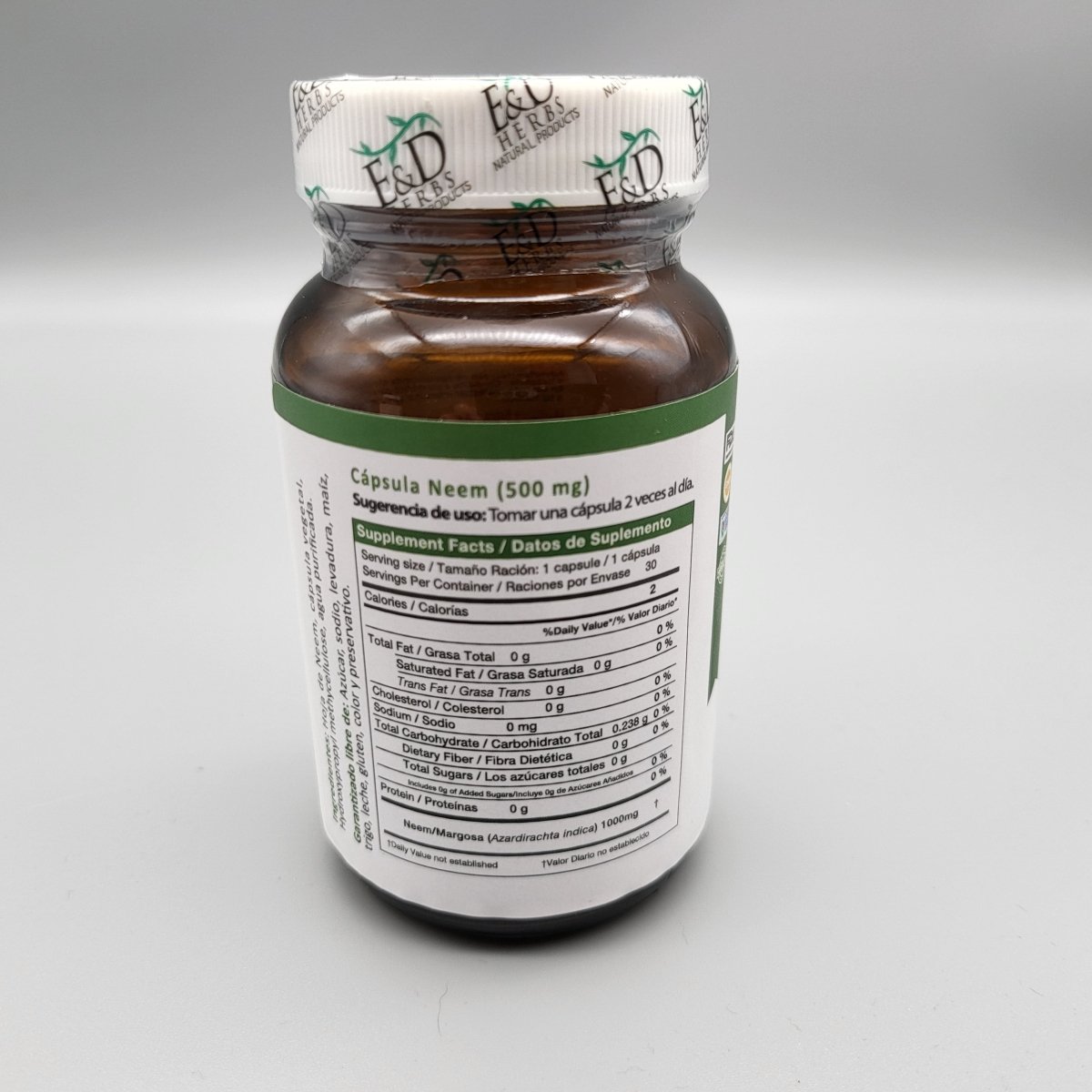 Neem - 500mg - 60 Capsulas