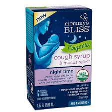 Organic Baby Cough Syrup & Mucus Relief Night Time 1.67 OZ (foto de archivo)