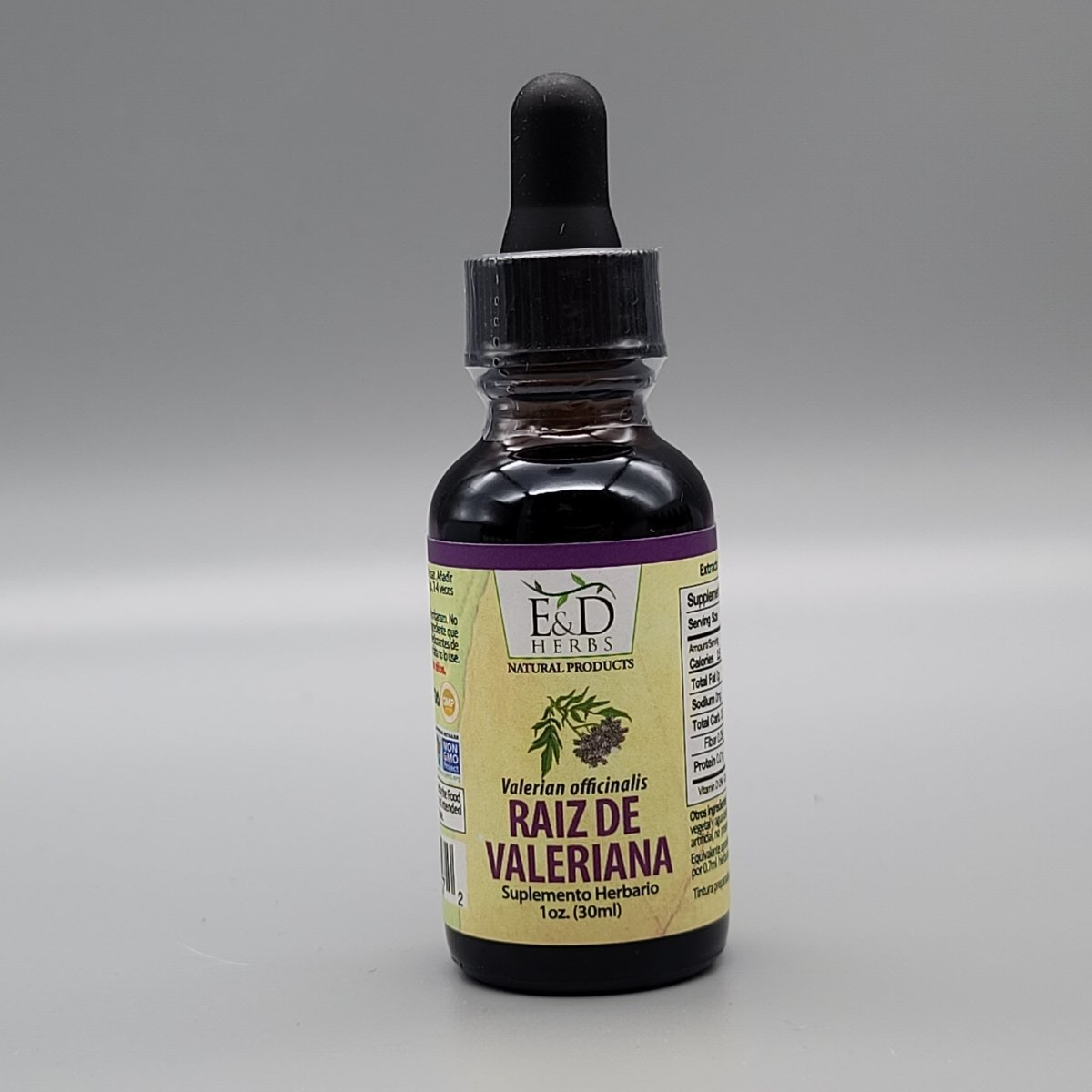 Raíz Valeriana - Liquido - Gotas - 1oz de E & D Herbs