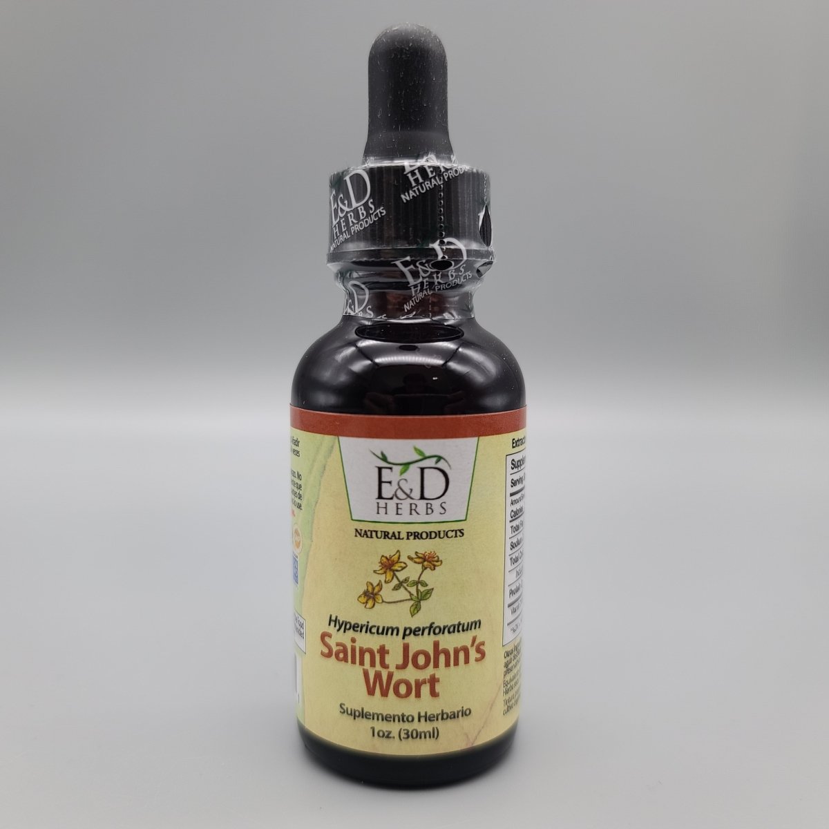 Hierba de San Juan E&D Herbs, Extracto en Gotas 1 oz (30 mL)