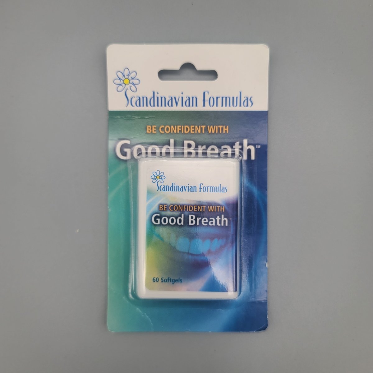 Scandinavian Formulas Be confident with Good Breath blister pack, 60 softgels