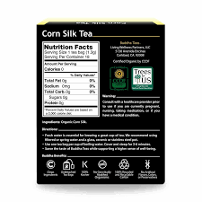 Tea Organic Corn Silk de Buddha Teas — etiqueta del producto