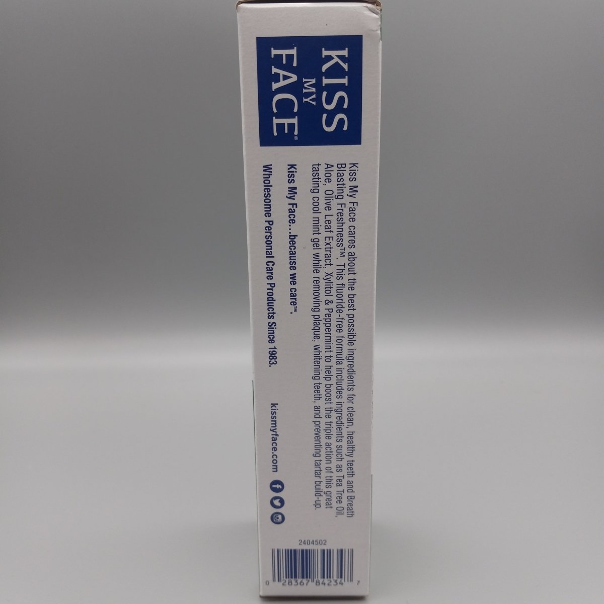 Triple Action 3x - Tea Tree Oil & Aloe - Herbal Mint Gel - Fluoride Free Toothpaste Gel- 4.5oz