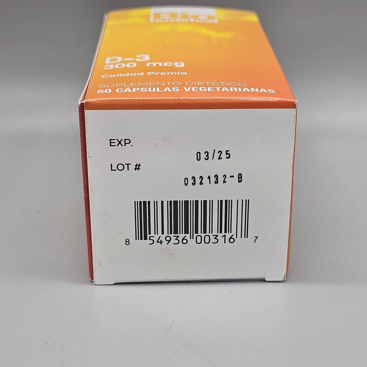Vitamina D3 12.000 UI (300 mcg) Bio Nutrition, 50 Cápsulas Vegetales — imagen 10