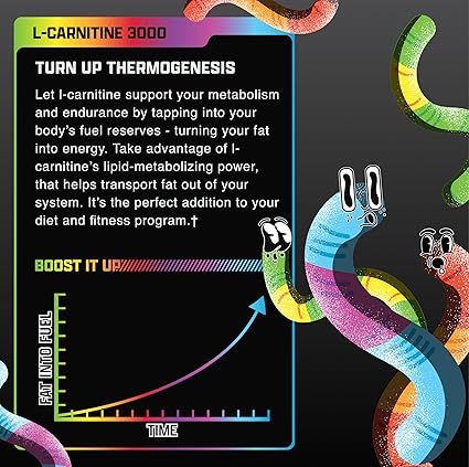 Nutrex Carniburn Fuego Sour Gummy Worms
