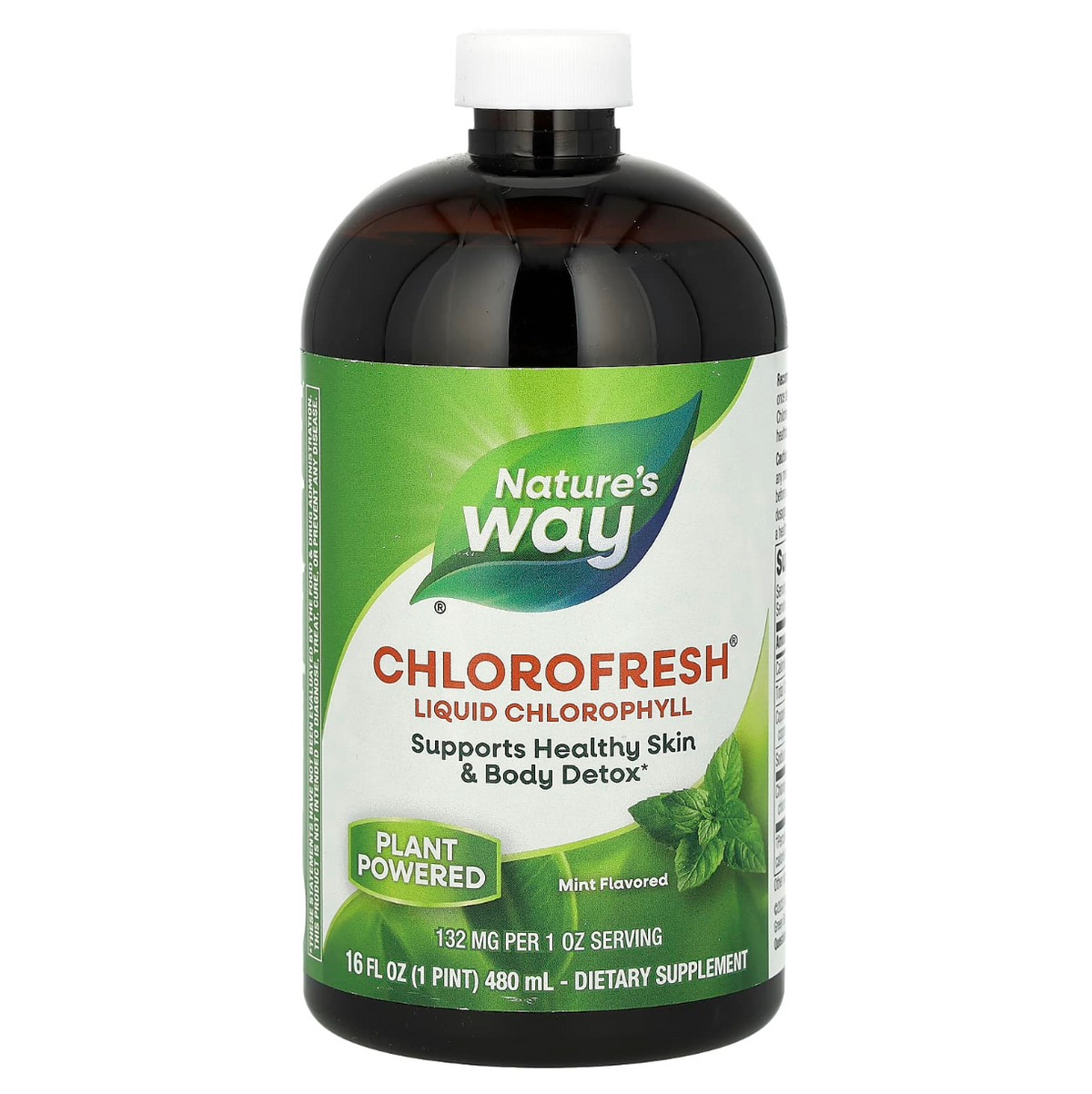 Clorofila líquida Chlorofresh 16oz - Mint Flavored - Nature's Way,