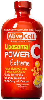 Power C Liposomal Extreme de AliveCell, 6,000 mg, envase de 16 oz (foto de archivo)