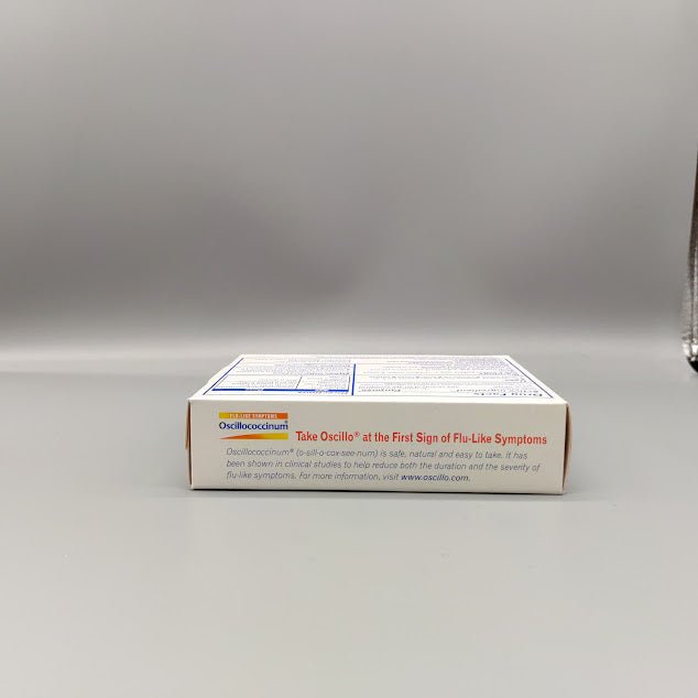 Alivio rápido para síntomas de gripe en Puerto Rico — vista posterior del envase