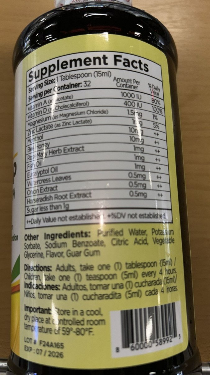 Bronqui Stop Immune Health, 16 oz (480 ml) en Puerto Rico de Irish Supplements — vista posterior