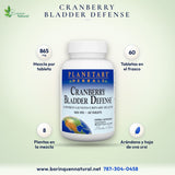 Cranberry Bladder Defense 865 mg con Uva Ursi, 60 Tabletas
