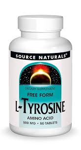 L- Tyrosine Anino Acid 500mg 50 Tablets de Source Naturals