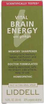 Liddell Homeopathic Vital Brain Energy with Ginkgo 1 ounce