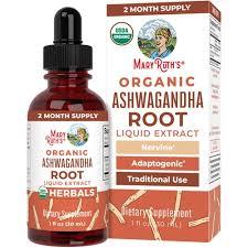 Mary Ruth’s Organic Ashwagandha Root Liquid Extract – 1 oz (Extracto líquido orgánico de r
