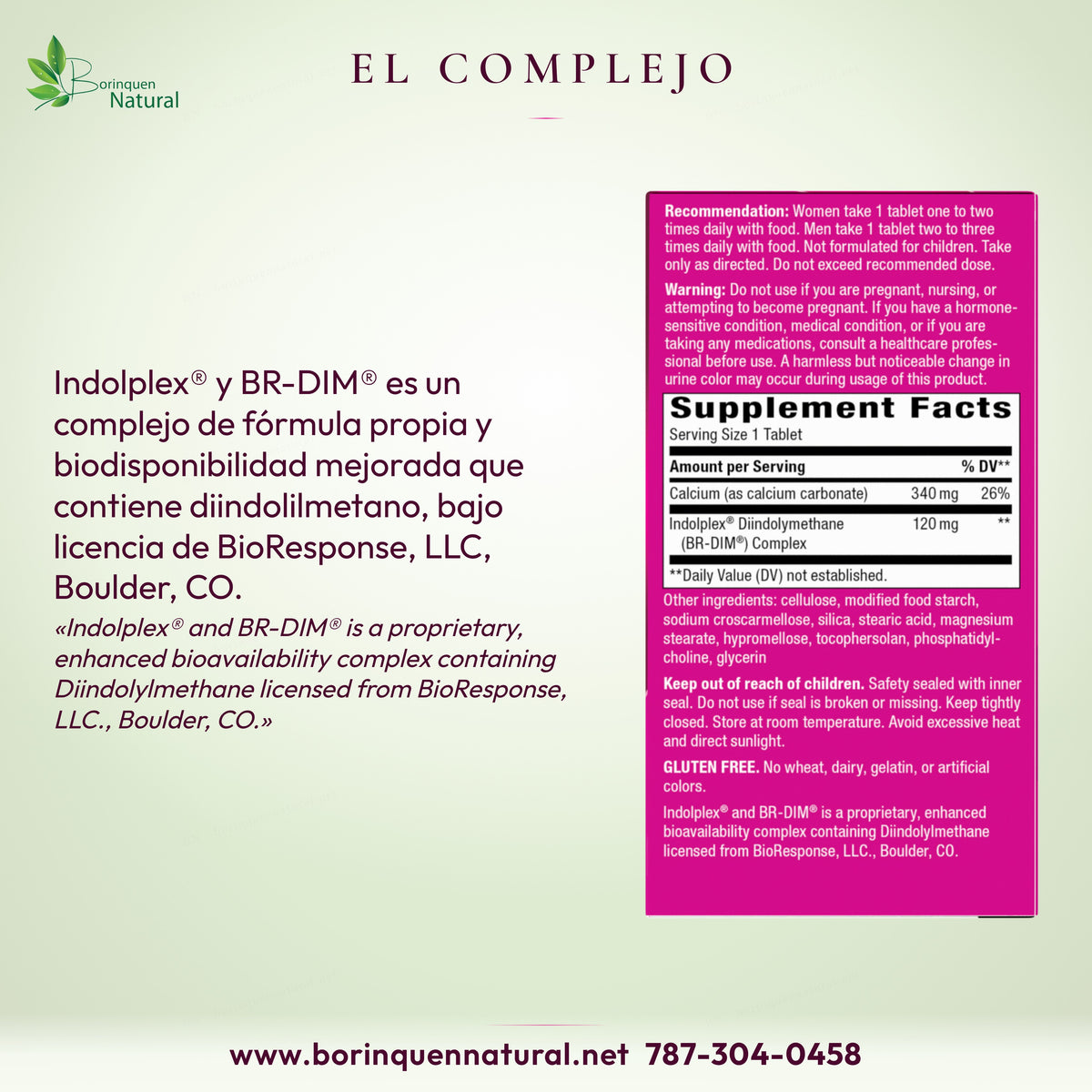 Estrobalance: complejo Indolplex y BR-DIM de fórmula propia y biodisponibilidad mejorada, con diindolilmetano.
