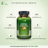 EstroPause Irwin Naturals, Apoyo para la Menopausia, 80 Softgels