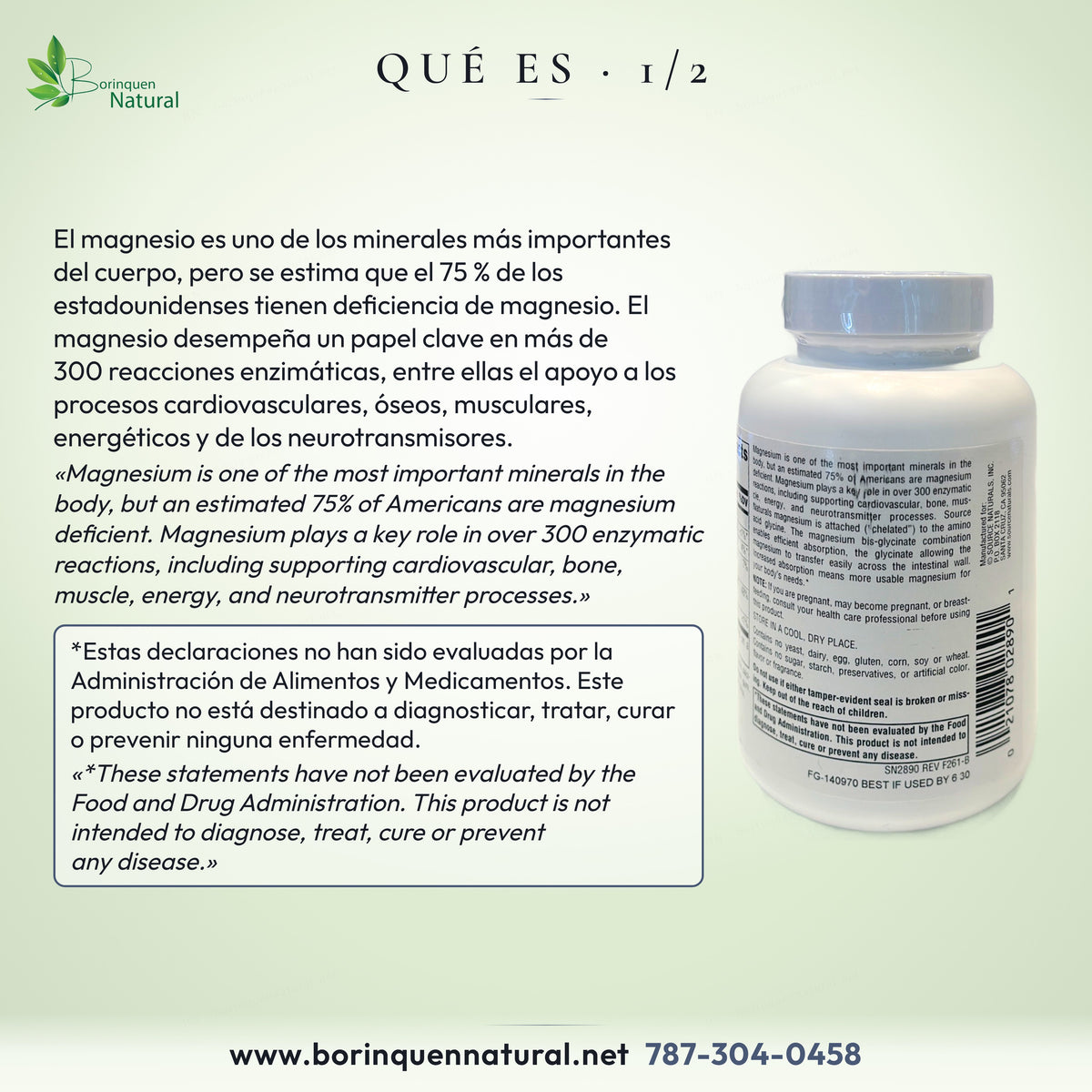 Qué es el Glicinato de Magnesio Source Naturals: el magnesio tiene un papel clave en más de 300 reacciones enzimáticas