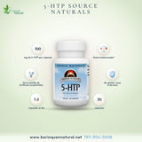 5-HTP 100 mg Source Naturals 30 Cápsulas para Ánimo y Descanso