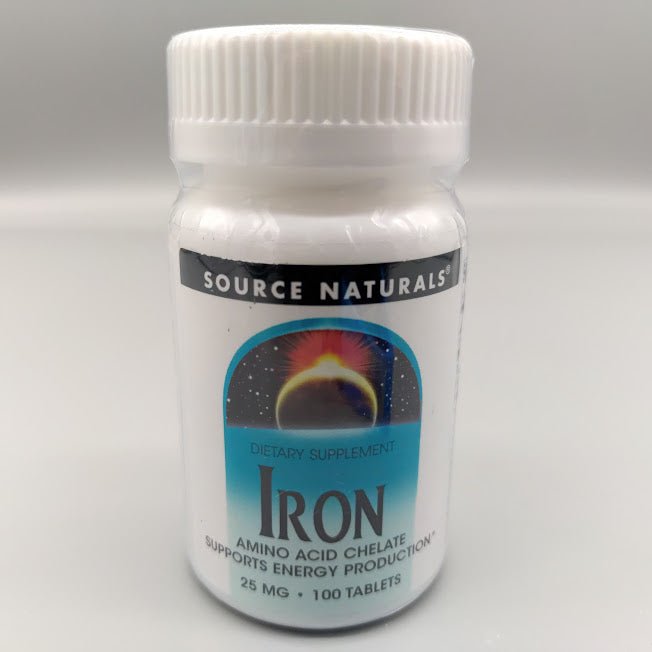 Iron Chelate - 25mg - 100 Tablets de Source Naturals