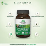 Organic India Liver Kidney 90 Cápsulas para Hígado y Riñón