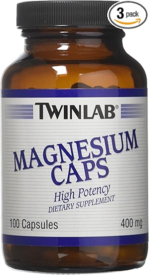 Magnesio 420 mg Twinlab para Músculos y Sistema Nervioso