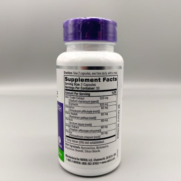 Natrol Cardo Mariano 525 mg 60 cápsulas vegetarianas para hígado y digestión