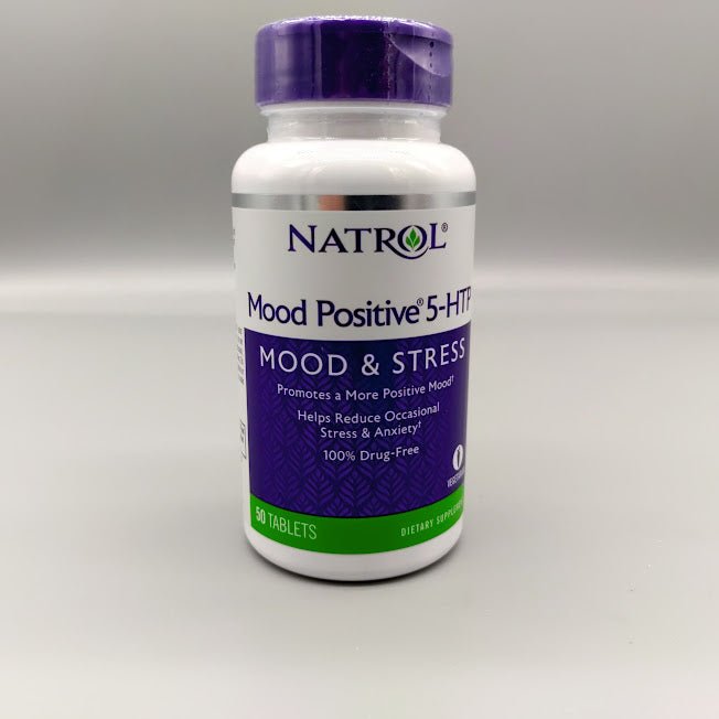 Mood Positive 5-HTP Natrol, frasco de 50 tabletas vegetarianas