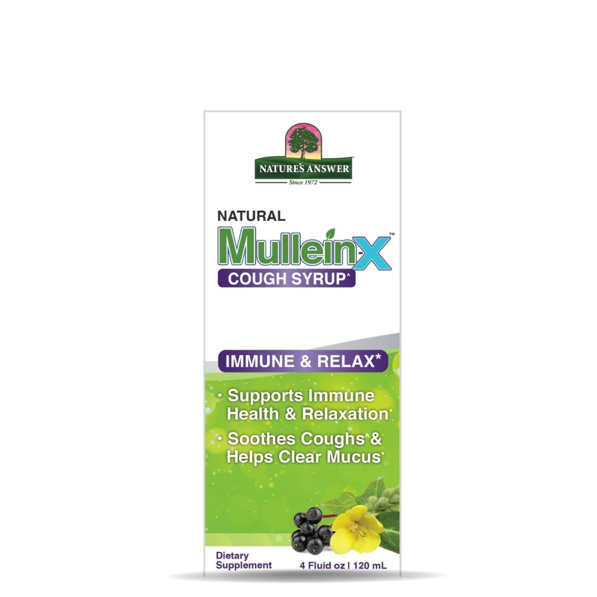 Mullein-X Jarabe para la Tos 4 oz Nature's Answer Gordolobo