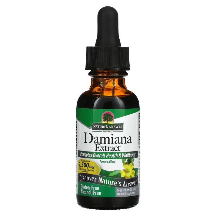 Nature’s Answer, Damiana Leaves Alcohol Free Extract, 1 Oz de Nature's Answer