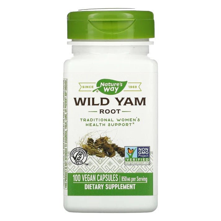 Nature's Way Wild Yam Root (100 Cápsulas) - *SKU:* NW0579 de Natures Way