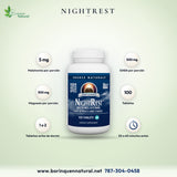 NightRest con Melatonina 5 mg y GABA Source Naturals, 100 Tabletas