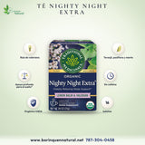 Té Nighty Night Extra con Valeriana, 16 Bolsitas sin Cafeína