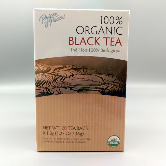 Té Negro Orgánico Prince of Peace 20 Bolsitas para Energía