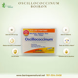 Oscillococcinum Boiron 12 Dosis para Síntomas de Gripe, desde 2 Años