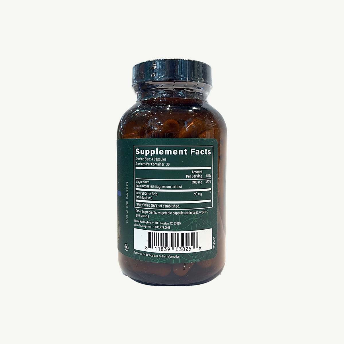 Oxy-Powder 120: foto real del panel con Supplement Facts, otros ingredientes y fecha BBD 04/2029, tomada en la tienda