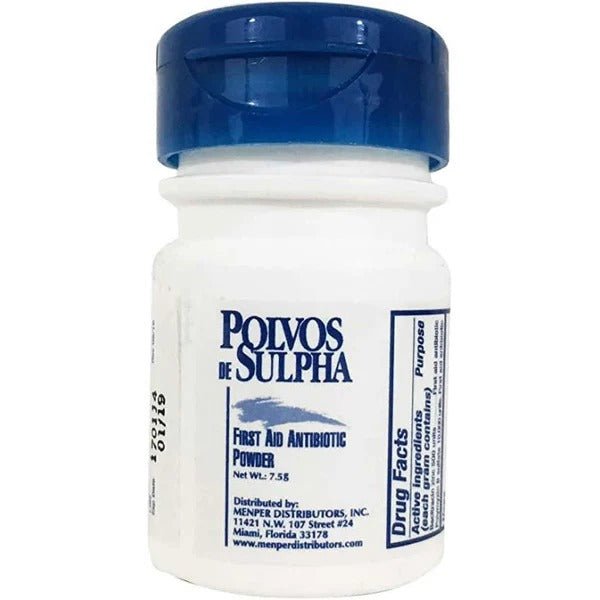 Polvos de Sulpha Menper: First Aid Antibiotic Powder de Borinquen Natural Online