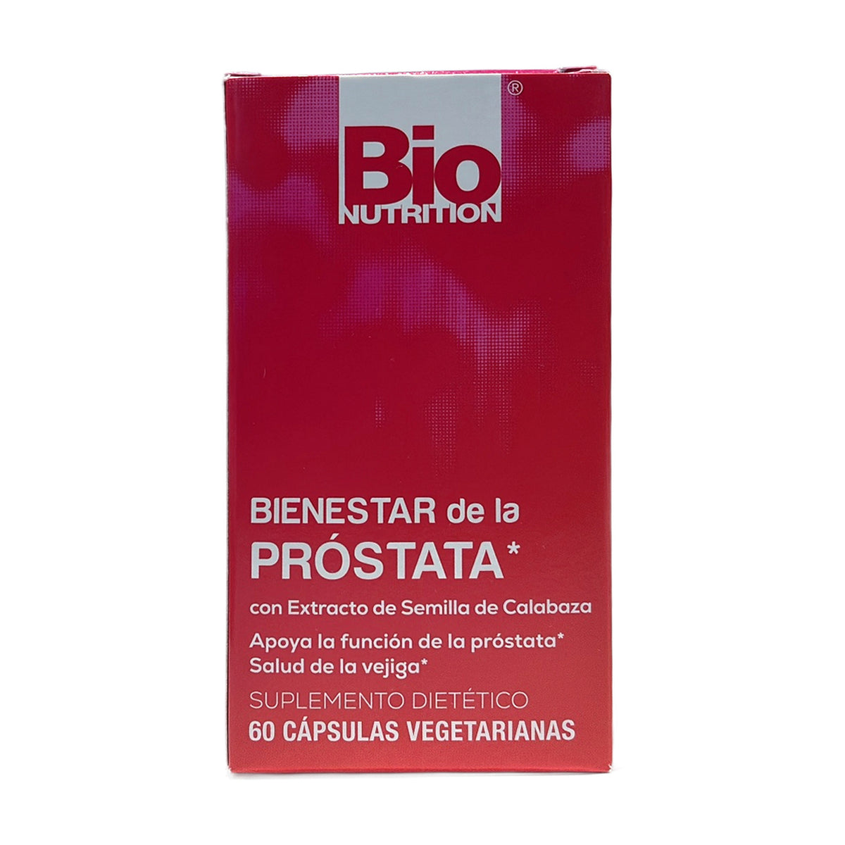 Bienestar de la Próstata (Prostate Wellness) Bio Nutrition con extracto de semilla de calabaza, 60 cápsulas vegetarianas