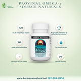 Omega-7 Provinal Source Naturals 420 mg, Ácido Palmitoleico, 30 Cáps