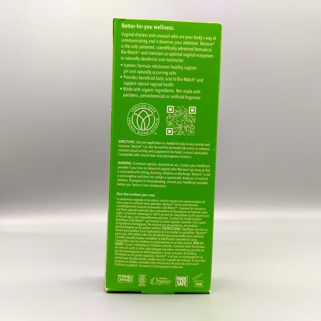 Restore - Balance & Moisturizing - Personal Lubricant Gel - 2oz