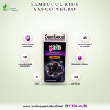 Sambucol Kids Jarabe de Saúco Negro y Vitamina C 4 fl oz, desde 2 Años