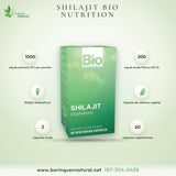 Shilajit 1.000 mg Bio Nutrition con 20 % Ácido Fúlvico, 60 Cápsulas