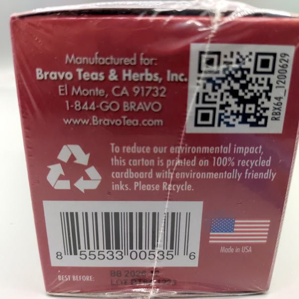 Té de Cúrcuma - Absolute Turmeric - 20 Tea Bags de Bravo Tea — vista lateral