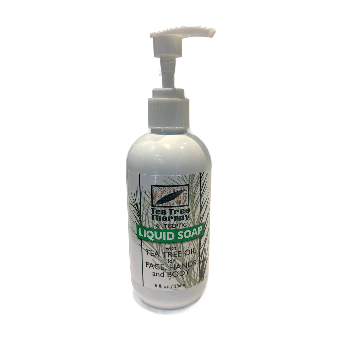 Jabón líquido antiséptico Tea Tree Therapy con aceite de árbol de té, 8 fl oz (236 ml), frasco con dosificador