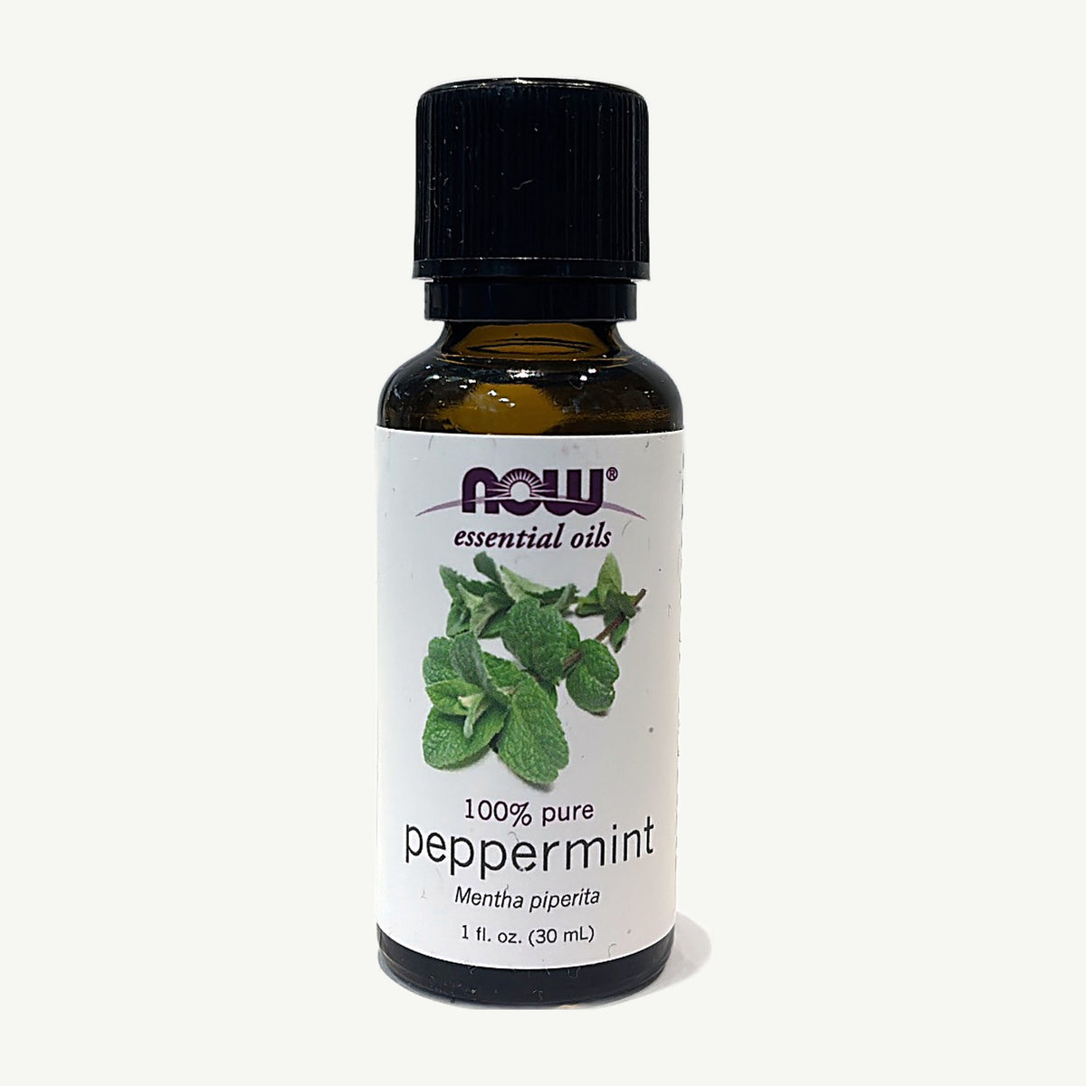 Aceite de menta NOW: foto real del envase tomada en la tienda Borinquen Natural (1 de 4)