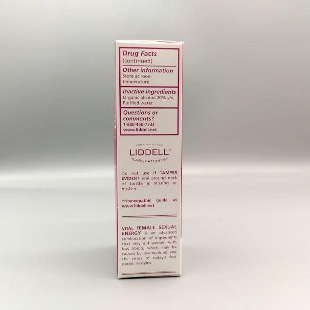 Vital Female Sexual Energy - 1 Oz en Puerto Rico — natural de Liddell Laboratories — vista lateral