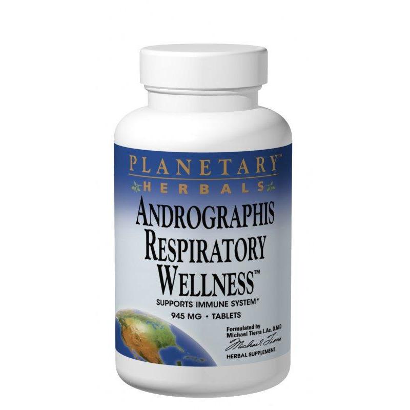 Andrographis Respiratory Wellness 945 mg, 60 Tabletas Planetary de Planetary Herbals