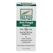 Suero antihongos Tea Tree Therapy 1 oz con brocha para uñas y pie de atleta