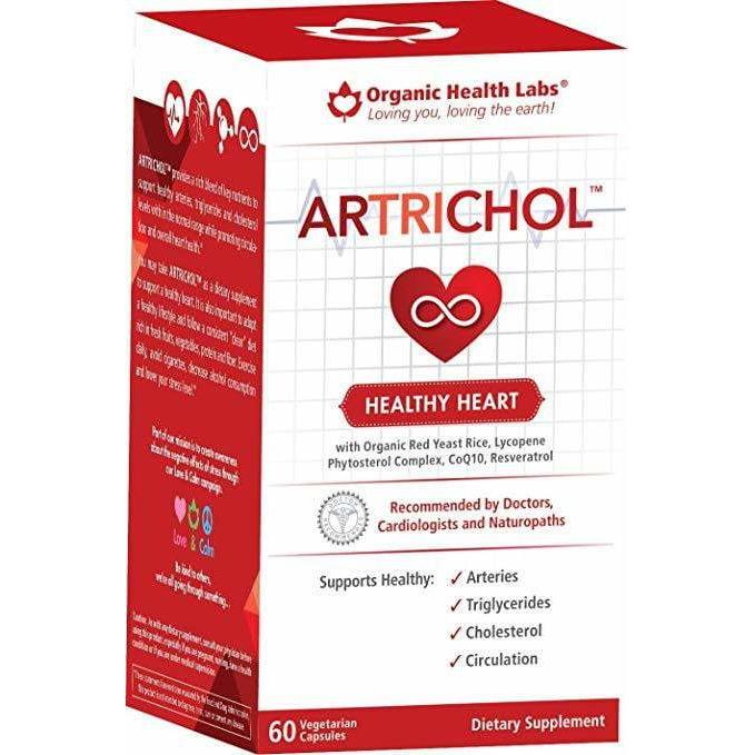 Artrichol Organic Health Labs 60 cápsulas vegetarianas para colesterol