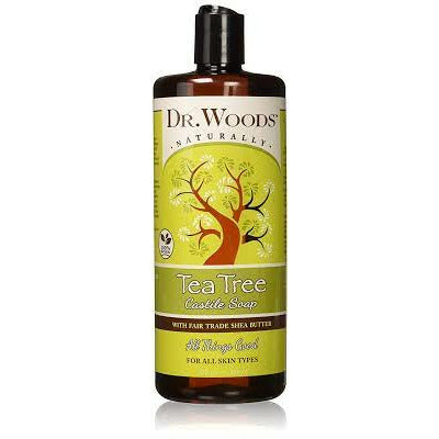 Castile Soap Liquid Tea Tree with Shea Butter 32 OZ de Dr. Woods