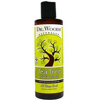 Castile Soap Liquid Tea Tree with Shea Butter 8 OZ de Dr. Woods
