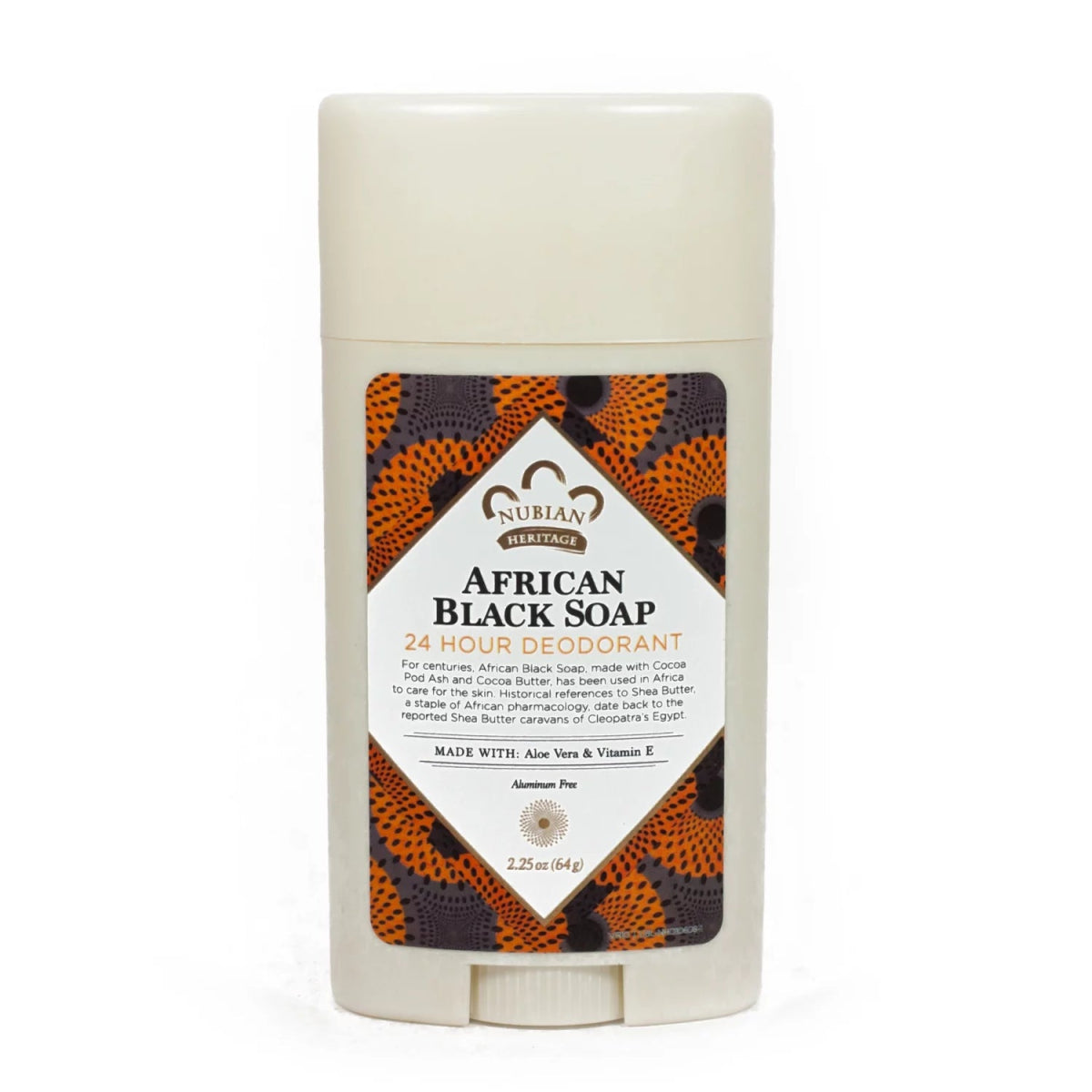 DEODRNT AFRCN BLACKSOAP 2.25OZ NUBIAN HERITAGE